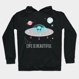 Life Is Beautiful Cool T-shirt Design Hoodie